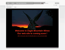 Tablet Screenshot of eaglemountainwines.com